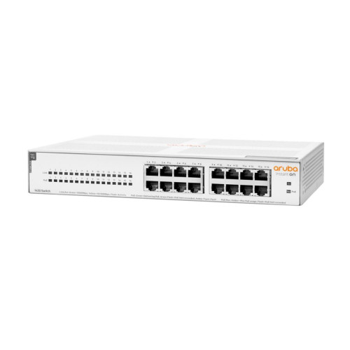 Aruba Instant On 1430 16G Class4 PoE 124W Nie zarządzany L2 Gigabit Ethernet (10/100/1000) Obsługa PoE 1U Biały-14454