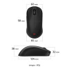 ZOWIE U2 myszka Gaming Oburęczny RF Wireless Optyczny 3200 DPI-14515034