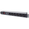 Intellinet 713962 rozdzielacz zasilania PDU 6 x gniazdo sieciowe 1.5U Czarny-14518491
