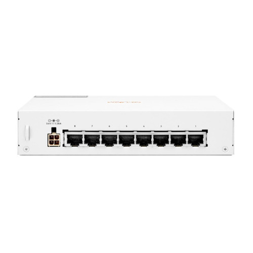 Aruba Instant On 1430 8G Class4 PoE 64W Nie zarządzany L2 Gigabit Ethernet (10/100/1000) Obsługa PoE Biały-14515738