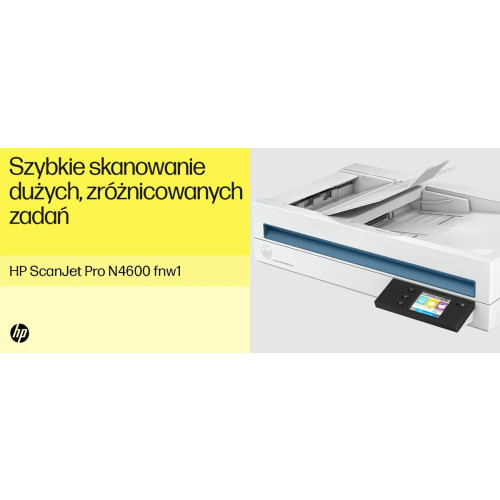 HP Scanjet Pro N4600 fnw1 Skaner płaski/ADF 1200 x 1200 DPI A5 Biały-14559566