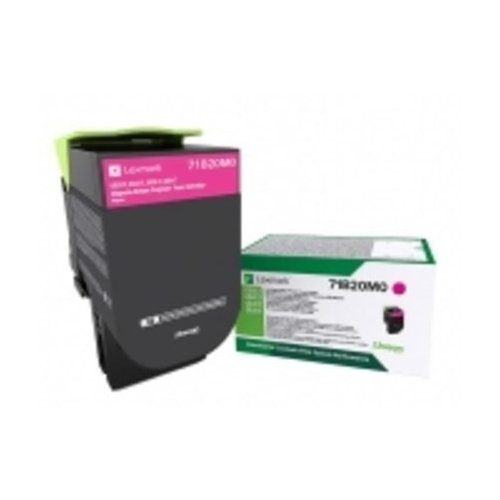 Lexmark 71B20M0 kaseta z tonerem 1 szt. Oryginalny Purpurowy
