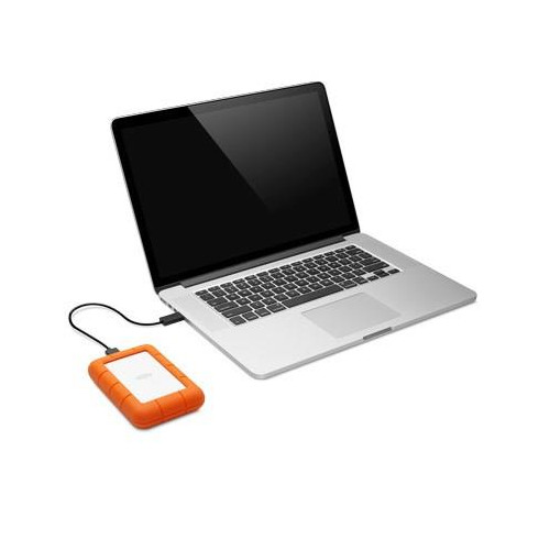 LaCie Rugged Mini zewnętrzny dysk twarde 2 TB 5400 RPM Micro-USB B 3.2 Gen 1 (3.1 Gen 1) Pomarańczowy, Srebrny-1463879