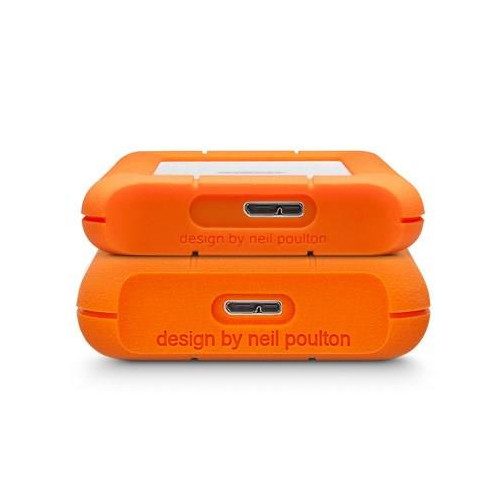 LaCie Rugged Mini zewnętrzny dysk twarde 2 TB 5400 RPM Micro-USB B 3.2 Gen 1 (3.1 Gen 1) Pomarańczowy, Srebrny-1463879