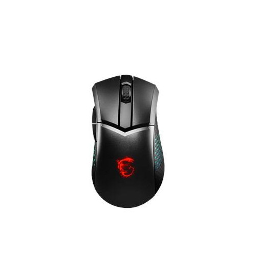 MSI CLUTCH GM51 LIGHTWEIGHT WIRELESS myszka Gaming Po prawej stronie RF Wireless + Bluetooth + USB Type-C Optyczny 26000