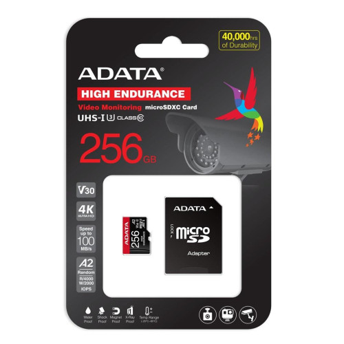 PAMIĘĆ MICRO SDXC 256GB W/AD. AUSDX256GUI3V30SHA2-RA1 ADATA-14682438