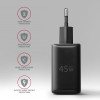 Axagon ACU-PQ45 QC 3.0, 4.0/AFC/FCP/PPS/PD, 45W, schwarz - Netzladegerät mit USB-A und USB-C Schnittstelle Telefon kom
