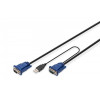Kabel Octopus do KVM 2xVGA, 2xPS/2, 1xUSB 1,8m-604366