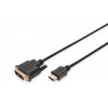 Kabel adapter HDMI Standard 1080p 60Hz FHD Typ HDMI A/DVI-D (18+1) M/M czarny 2m-14793763