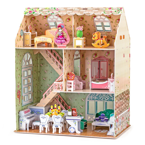 Puzzle 3D Domek dla lalek Dreamy-14797751