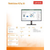 Monitor 27 cali ThinkVision P27q-30 WLED LCD 63A2GAT1EU-14809109