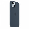 Etui silikonowe z MagSafe do iPhonea 15 - sztormowy błękit-14814290