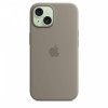 Etui silikonowe z MagSafe do iPhonea 15 - popielaty brąz-14814295