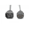 Kabel przedłużający zasilający Typ IEC C14/IEC C13 M/Ż czarny 1,8m-14816713