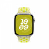 Pasek sportowy Nike w kolorze promiennym zielonożółtym do koperty 42 mm - rozmiar S/M-14818477