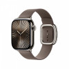 Pasek w kolorze szarobrązowym z klamrą nowoczesną do koperty 42 mm - rozmiar L-14818497