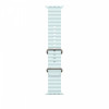 Pasek Ocean w kolorze mroźnego błękitu do koperty 49 mm - elementy z tytanu w kolorze naturalnym