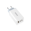 Ładowarka sieciowa 65W GaN LA-07 z kablem USB-A-USB typ C 1m, biała-14821103
