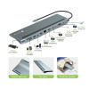 Stacja dokująca notebook USB-C na HDMI/DP/VGA/USB-A/RJ45/SD/USB-C PD-14823142