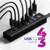 Hub IB-HUB1737-C3 7-Port USB 3.2 Gen 1 Hub, 3x USB Type-C., 4x USB Type-A-14825289