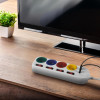 Przedłużacz 4 gniazda 1.5m, USB A/C MCE508 W-14826312