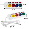 Przedłużacz 4 gniazda 1.5m, USB A/C MCE508 W-14826315