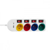 Przedłużacz 4 gniazda 1.5m, USB A/C MCE508 W-14826318