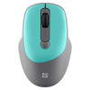 Mysz bezprzewodowa silent click FEAM MM-296 RF 1600 DPI Miętowa