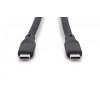 Kabel połączeniowy silikonowy USB-C - USB-C, USB 4 Gen3 40G 8K 240W, 1m Czarny-14827177