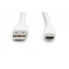 Kabel połączeniowy silikonowy USB-A - USB-C, USB 2.0 60W, 2m Biały-14827190
