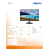 Monitor 273S1 27 cali IPS HDMI DP USB-C Pivot-14827702