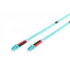 Patch cord światłowodowy FO LC-LC MM 50/125 OM3 duplex LSOH 7m Turkusowy