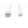 Kabel zasilający silikonowy USB-A - Lightning, USB 2.0 12W, certyfikat MFI, 2m Biały-14827879