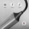 Karta sieciowa AXAGON ADE-TXCA Gigabit Ethernet, USB-C + USB-A - Titanium Grey-14845120