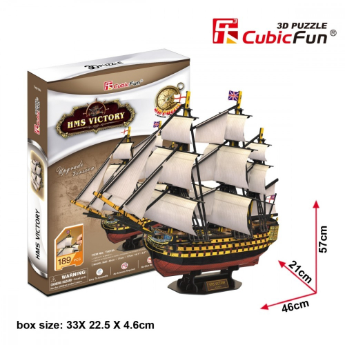 Puzzle 3D Żaglowiec HMS Victory-14801833