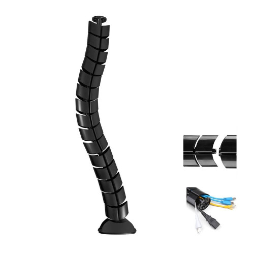 Organizator maskownica kabli do biurka MC-768 B czarna-687130
