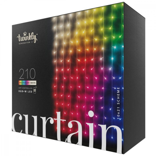 Inteligentna kurtyna Curtain 210 LED RGB+W 1,5/2,1m, przezroczysty przewód-14805667
