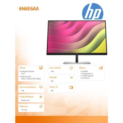 Monitor dotykowy FHD E24t G5 6N6E6AA-14807554