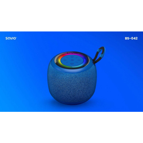 Głośnik bezprzewodowy Bluetooth 5W, BS-042, Niebieski-14812005