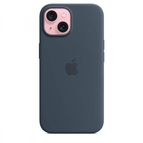 Etui silikonowe z MagSafe do iPhonea 15 - sztormowy błękit-14814286