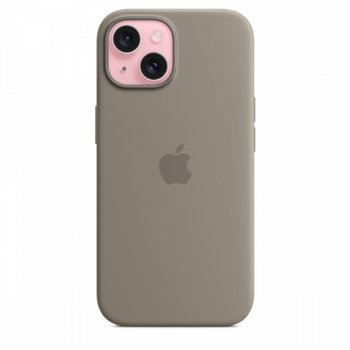 Etui silikonowe z MagSafe do iPhonea 15 - popielaty brąz-14814293