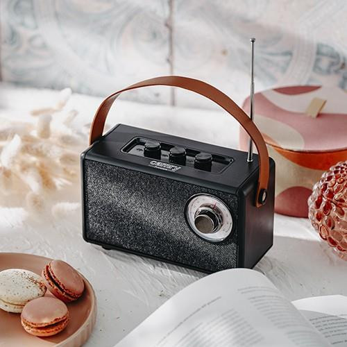 Głośnik Bluetooth CR1902 FM USB-C czarny-14817030