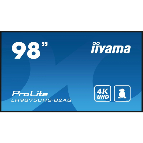 Monitor 98 cali LH9875UHS-B2AG,24/7,IPS,ANDROID.11,4K,3xHDMI,DP,RJ45, VGA,DVI,2xUSB