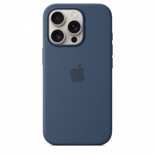 Etui silikonowe z MagSafe do iPhonea 16 Pro - denim-14818114