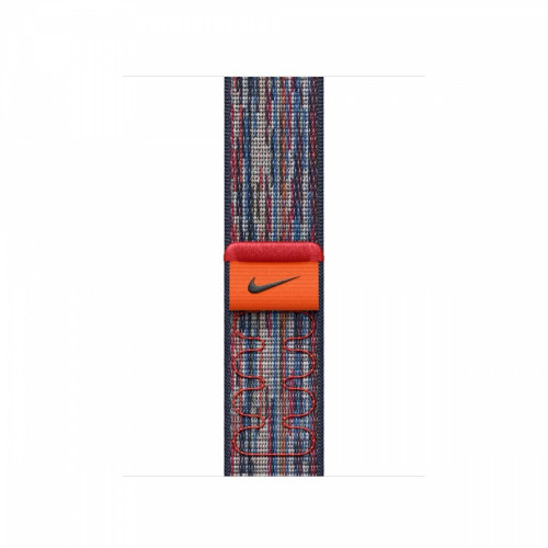 Opaska sportowa Nike w kolorze niebieskim/czerwonym do koperty 42 mm