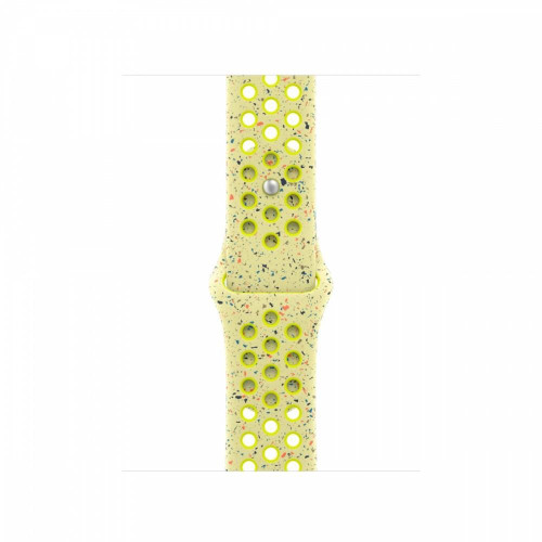 Pasek sportowy Nike w kolorze promiennym zielonożółtym do koperty 42 mm - rozmiar S/M