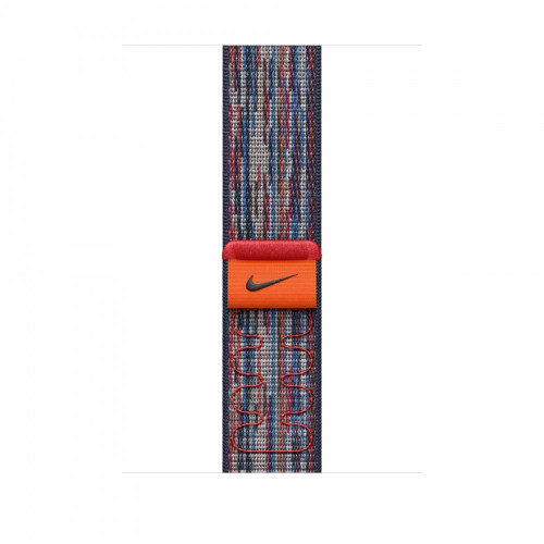 Opaska sportowa Nike w kolorze niebieskim/czerwonym do koperty 46 mm