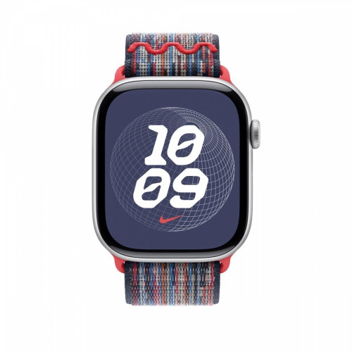 Opaska sportowa Nike w kolorze niebieskim/czerwonym do koperty 46 mm-14818672