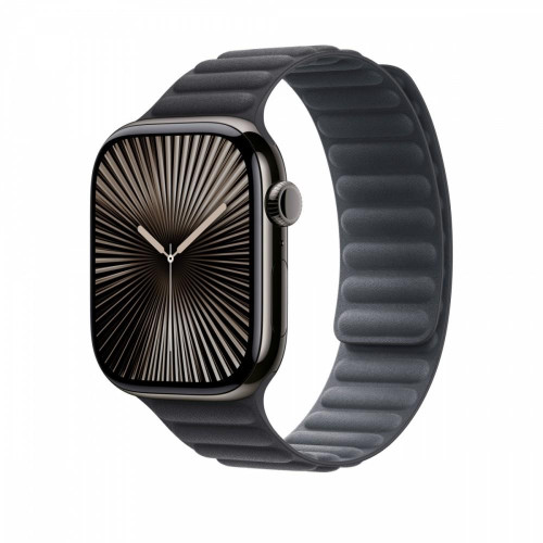 Pasek karbowany magnetyczny w kolorze czarnym do koperty 46 mm - rozmiar M/L-14818695