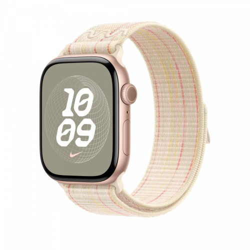 Opaska sportowa Nike w kolorze księżycowej poświaty/różowym do koperty 46 mm-14818703